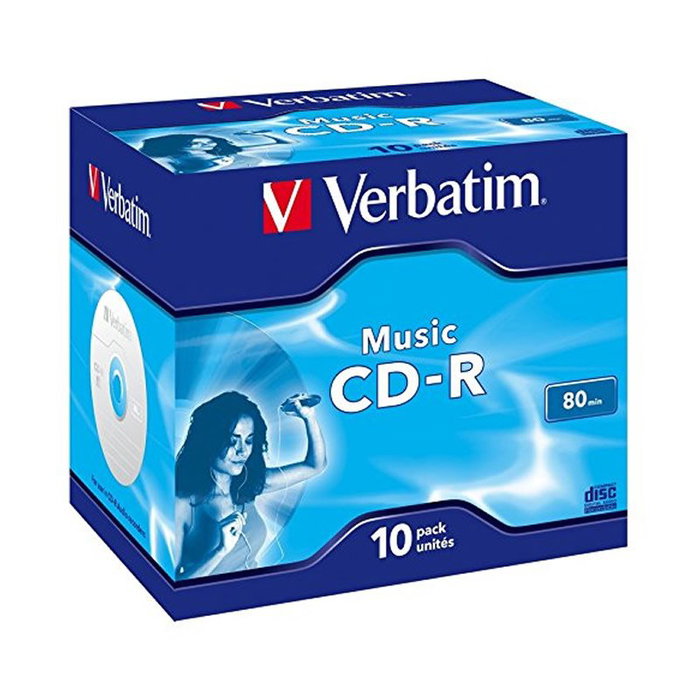 Verbatim CD-R Music 700MB 16x Pack de 10 Jewel Case